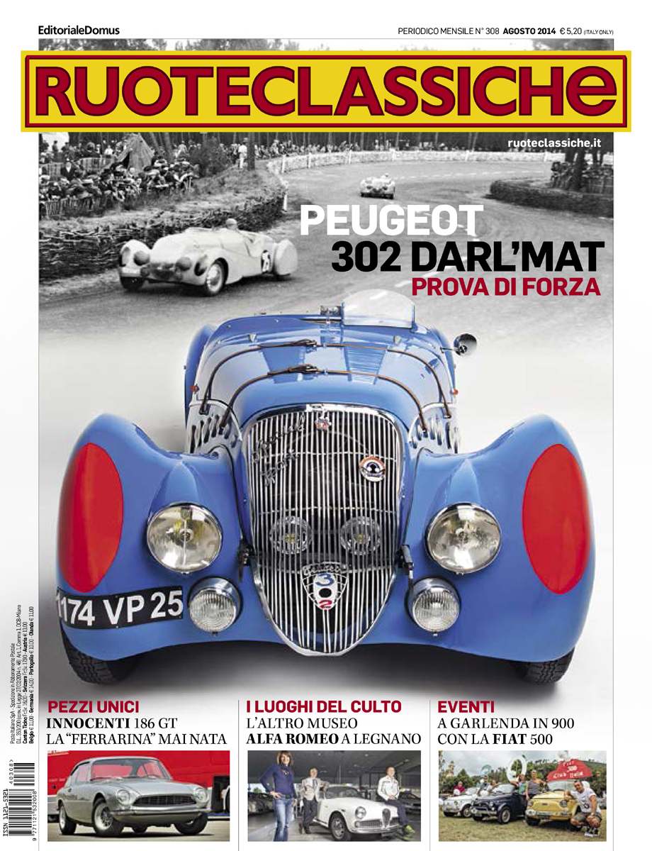 Copertina di Ruoteclassiche agosto 2014