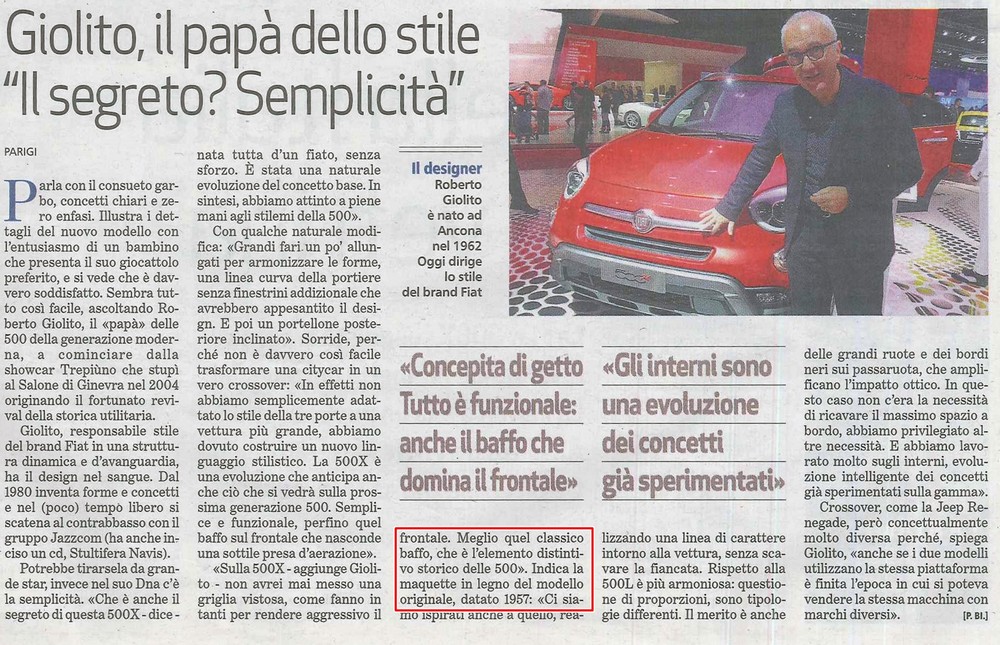 giolito 500 parigi 2014 la stampa