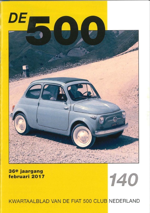 Copertina di "De 500" n. 140 febbraio 2017